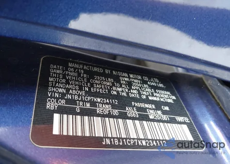 2019 Nissan Rogue Sport S from USA, damaged, VIN JN1BJ1CP7KW234112